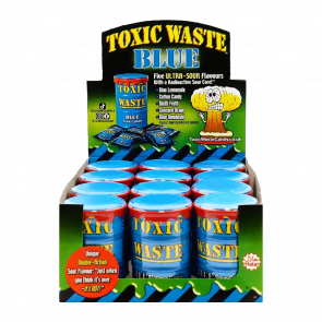 Цукерки 12шт Toxic Waste Blue Sour Candy 42g - Retromagaz
