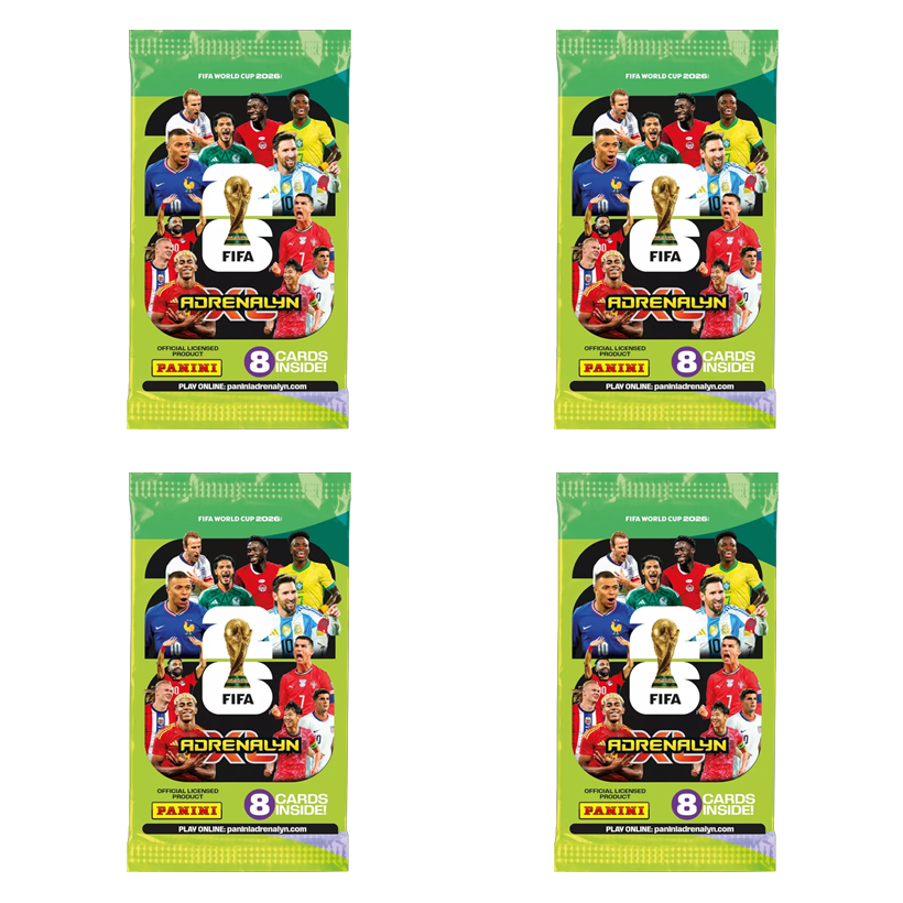 Набор Картки 4шт FIFA World Cup 2026 Adrenalyn XL 8 карт в пакете Panini - Retromagaz