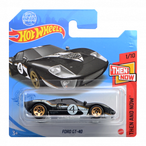 Машинка Базова Hot Wheels Gum Ball 3000 Ford GT-40 Then and Now 1:64 GTC66 Black