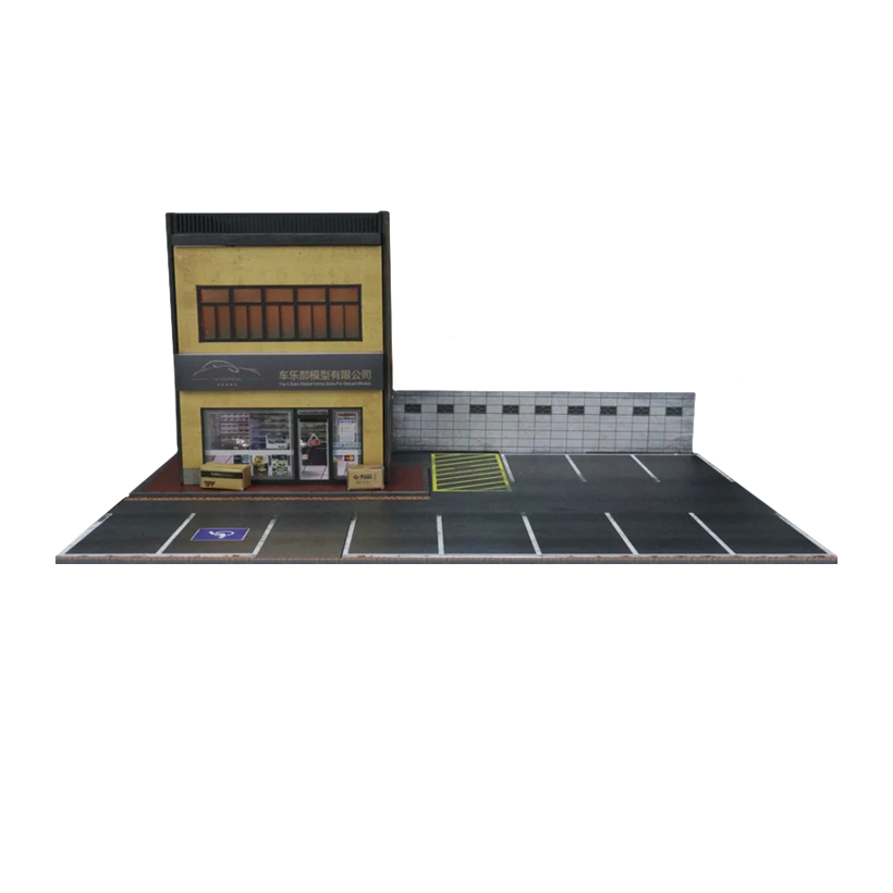 Діорама G-Fans Japanese Store Building with Lights 1:64 710026 Black - Retromagaz