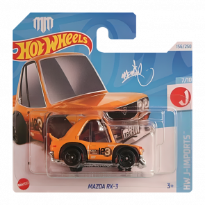 Машинка Базовая Hot Wheels Mazda RX-3 (Tooned) J-Imports 1:64 HRY71 Orange