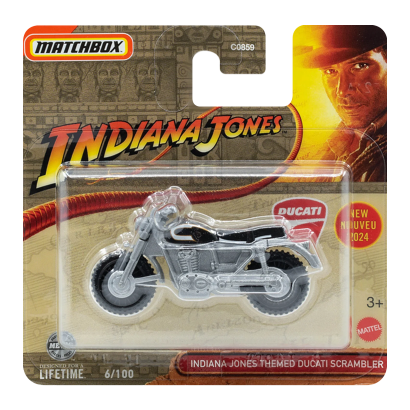 Машинка Велике Місто Matchbox Themed Ducati Scrambler Indiana Jones 1:64 HVN38 Black - Retromagaz