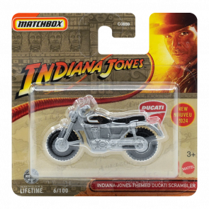 Машинка Большой Город Matchbox Themed Ducati Scrambler Indiana Jones 1:64 HVN38 Black