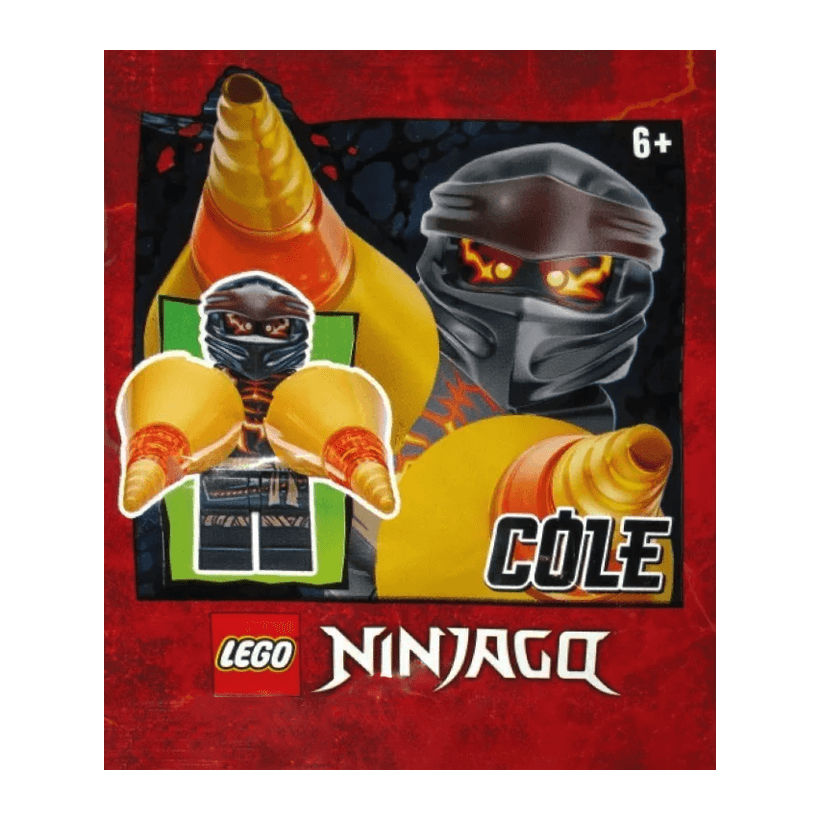 Конструктор Lego Фігурка Cole Foil Pack #8 Spinjitzu Burst Foil Pack Ninjago 892071 njo0612 Новий - Retromagaz