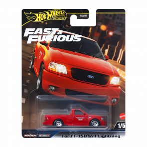 Машинка Premium Hot Wheels Ford F-150 SVT Lightning Fast & Furious 1:64 HYP75 Red