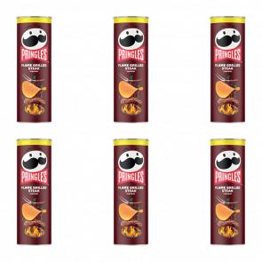 Набор Чипсы 1шт 6шт Pringles Flame Grilled Steak 165g