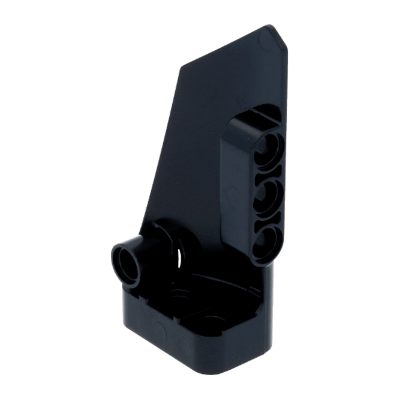 Technic 4шт Lego Панель Скошена #4 Small Smooth Long Side B 64391 4541325 Black Б/У - Retromagaz