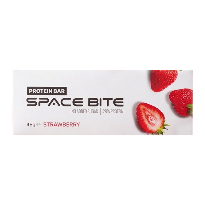 Протеїновий Батончик Space Bite Полуниця Без Цукру 45g - Retromagaz
