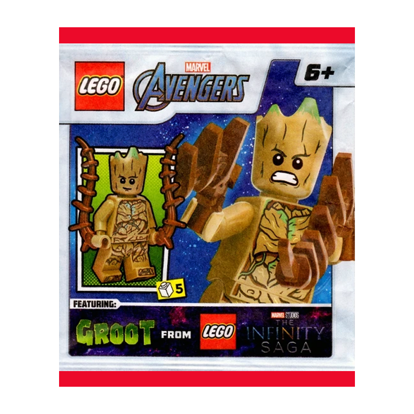 Конструктор Lego Фігурка Groot Paper Bag Super Heroes 242319 sh0743 Новий - Retromagaz