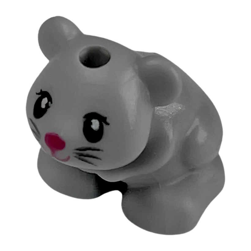 Фигурка Lego Земля Hamster Mouse Friends Elves Animals 24183pb03 6151210 Light Bluish Grey Б/У - Retromagaz