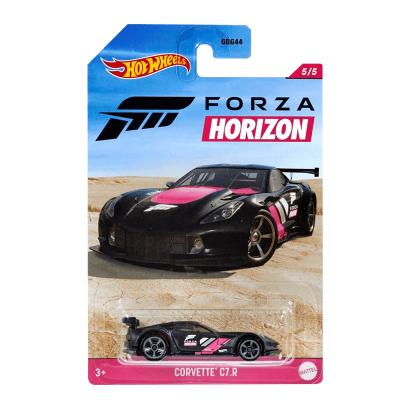 Тематическая Машинка Hot Wheels Corvette C7.R Forza Horizon 1:64 GRP37 Black - Retromagaz