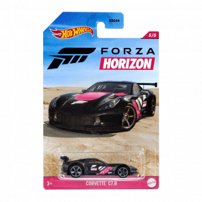 Тематична Машинка Hot Wheels Corvette C7.R Forza Horizon 1:64 GRP37 Black