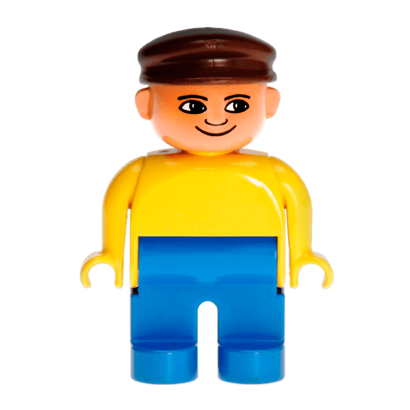 Фігурка Lego Duplo People Blue Legs Yellow Top 4555pb086 Б/У Нормальний - Retromagaz