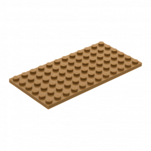 Пластина Lego Звичайна 6 x 12 3028 4266897 Dark Tan 4шт Б/У