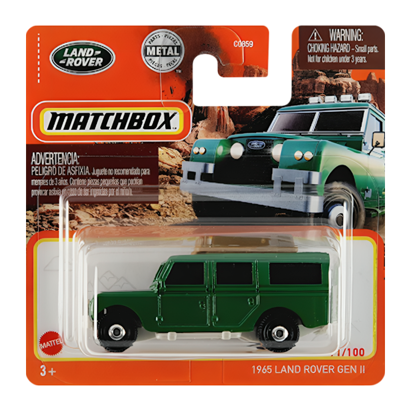 Машинка Велике Місто Matchbox 1965 Land Rover GEN II Off-Road 1:64 GXN09 Green - Retromagaz