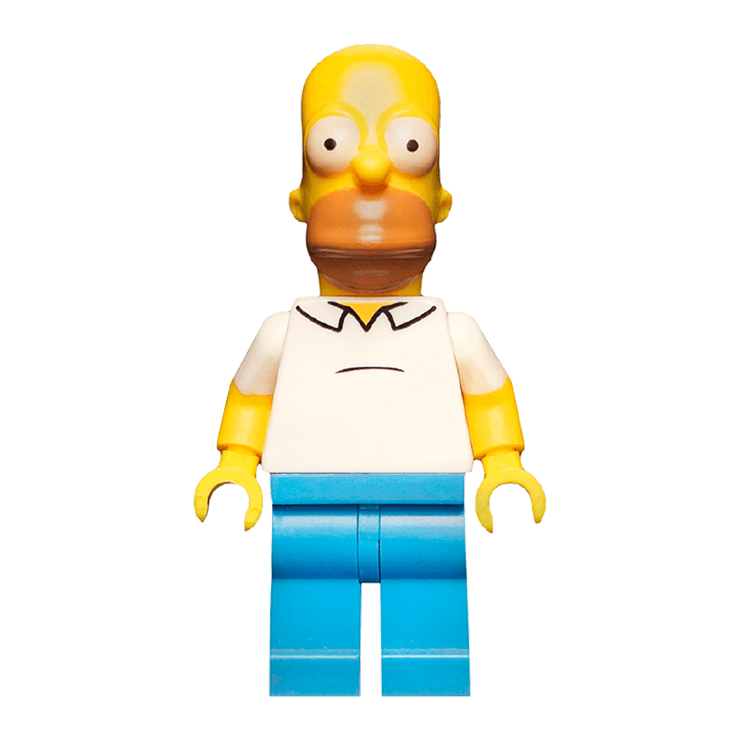 Фигурка Lego The Simpsons Homer Simpson Cartoons sim007 Б/У - Retromagaz