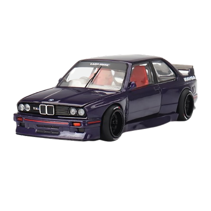 Машинка Premium Kaido House x MiNI GT BMW M3 (E30) Kaido GT V2 1:64 KHMG216-CH Purple - Retromagaz