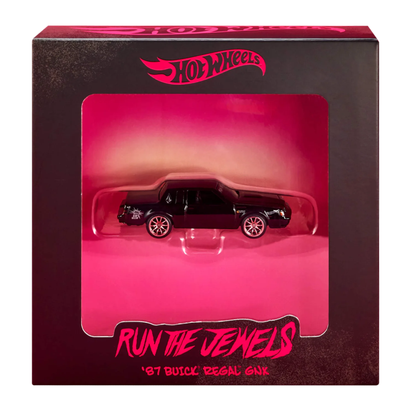Машинка Premium Hot Wheels '87 Buick Regal GNX Run The Jewels Volcom Mattel Creations Collaboratory 1:64 HTT70 Black - Retromagaz