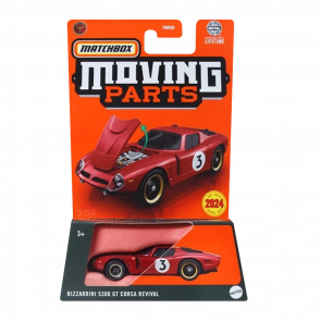 Тематична Машинка Matchbox Bizzarini 5300 GT Corsa Revival Moving Parts 1:64 FWD28/HVM74 Red - Retromagaz