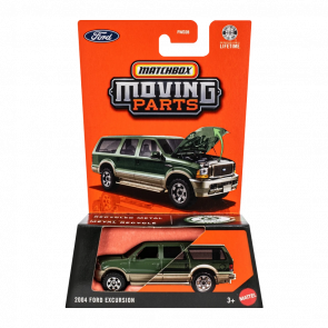 Тематическая Машинка Matchbox 2004 Ford Excursion Moving Parts 1:64 JHV60 Green - Retromagaz