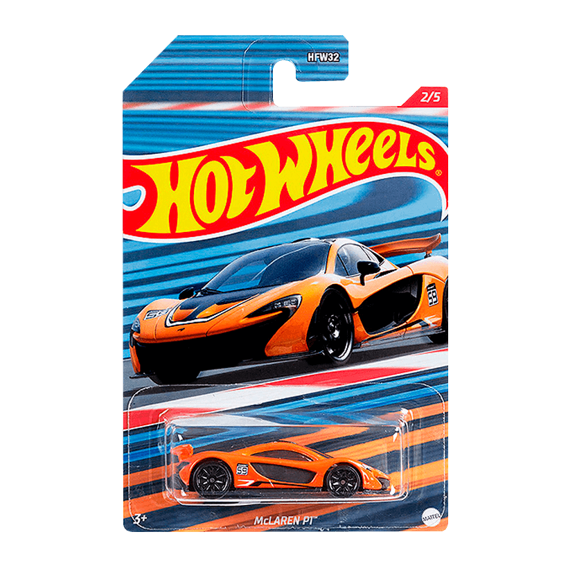 Тематична Машинка Hot Wheels McLaren P1 Racing Circuit 1:64 HDG70 Orange - Retromagaz