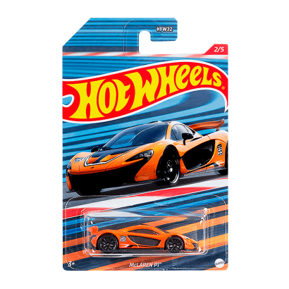 Тематическая Машинка Hot Wheels McLaren P1 Racing Circuit 1:64 HDG70 Orange - Retromagaz