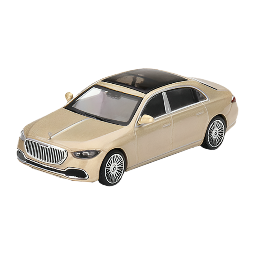 Машинка Premium MINI GT Mercedes-Maybach S680 1:64 Gold - Retromagaz