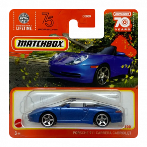 Машинка Большой Город Matchbox Porsche 911 Carrera Cabriolet Highway 1:64 HLD16 Blue - Retromagaz