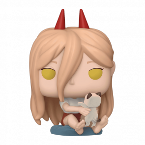 Фігурка FUNKO POP! Людина Бензопила Павер з Нявкою Chainsaw Man Power with Meowy Chase 88mm 1766 84413 - Retromagaz