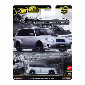Машинка Premium Hot Wheels Subaru Forester STi Fast Wagons 1:64 JBK87 Grey
