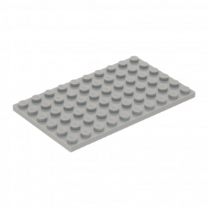 Пластина Lego Звичайна 6 x 10 3033 303302 4211405 Light Bluish Grey 4шт Б/У - Retromagaz