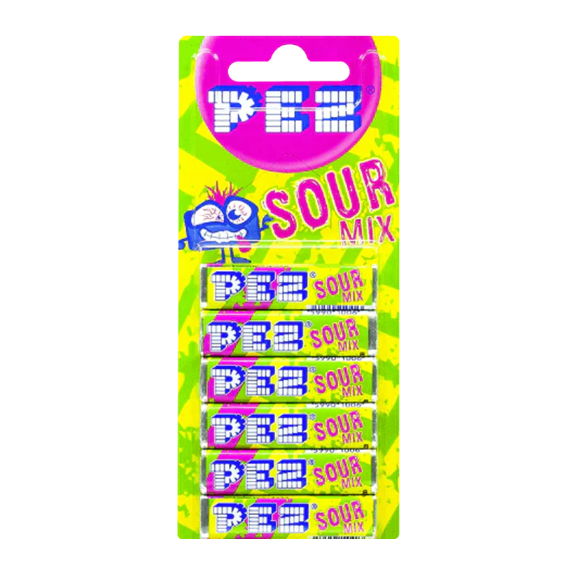 Цукерки Жувальні PEZ Sour Mix 6 Pieces 51g - Retromagaz