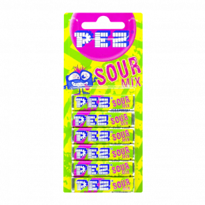 Конфеты Жевательные PEZ Sour Mix 6 Pieces 51g 9044400912588