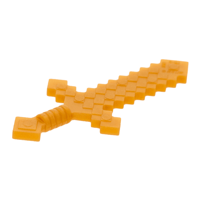 Зброя Lego Minecraft Sword Pixelated 18787 6093621 Pearl Gold Б/У - Retromagaz
