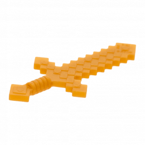 Оружие Lego Sword Pixelated Minecraft 18787 6093621 Pearl Gold 2шт Б/У - Retromagaz