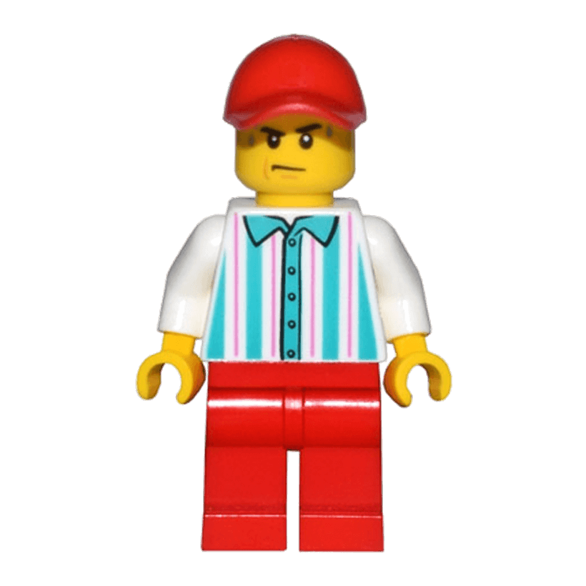 Фігурка Lego Recreation 973pb3548 Hot Dog Vendor Red Legs and Cap City cty1434 1 Б/У - Retromagaz