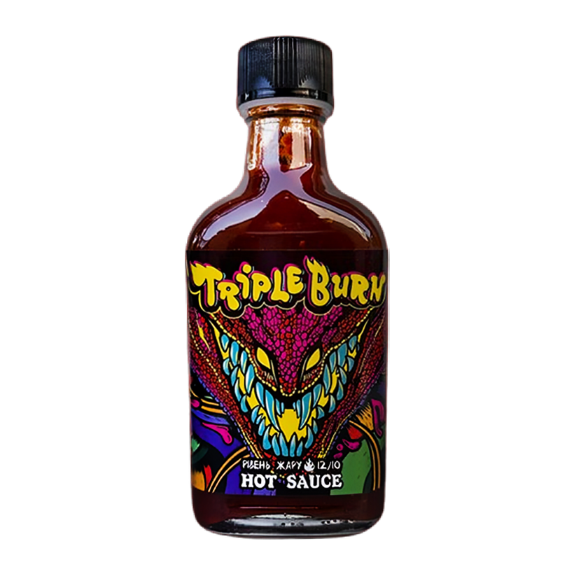 Соус Обычный Fieryfox Тройной Ожог (Triple Burn) Острый 100ml - Retromagaz