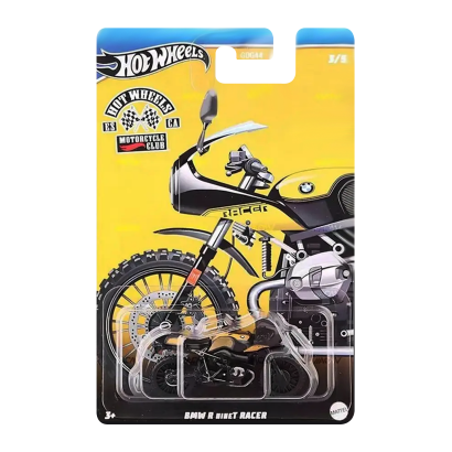 Тематическая Машинка Hot Wheels BMW R nineT Racer Motorcycle Club 1:64 HRR92 Yellow - Retromagaz