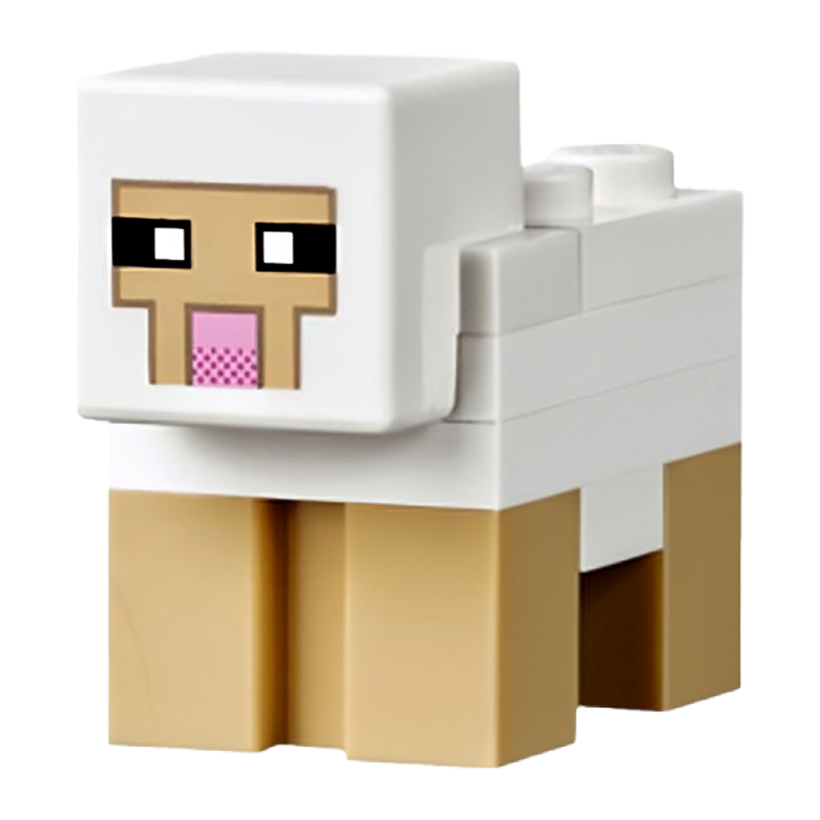 Фигурка Lego Minecraft Sheep White Brick 2 x 2 on Back Built Games minesheep01 Б/У - Retromagaz