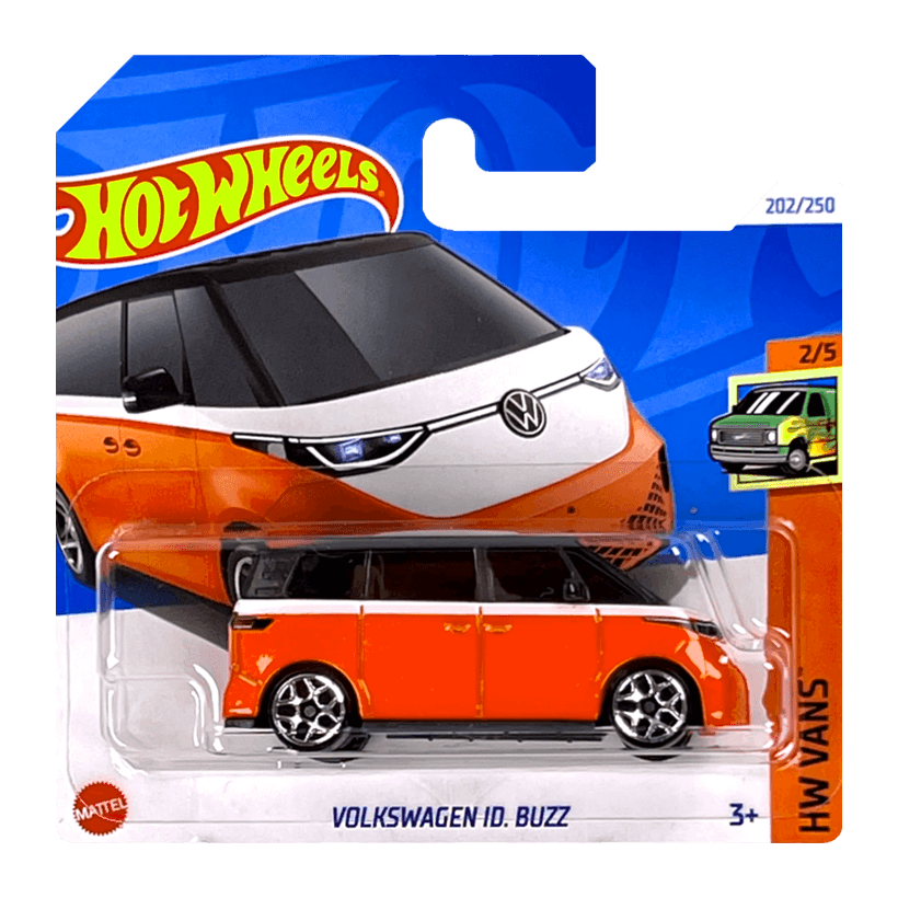 Машинка Базова Hot Wheels Volkswagen ID. Buzz Vans 1:64 HTB94 Orange - Retromagaz