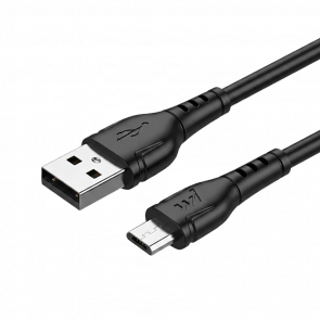 Кабель Wibrand Boa PVC charging data cable for USB 2.0 - Micro-USB Black 1m Новий - Retromagaz