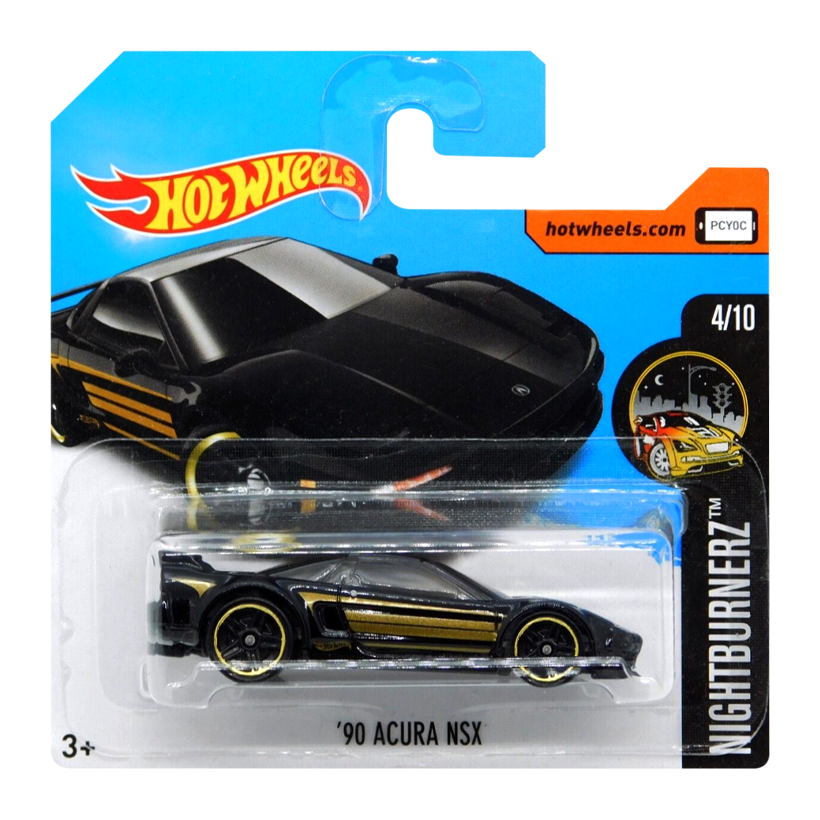 Машинка Базовая Hot Wheels '90 Acura NSX Nightburnerz 1:64 DVC36 Black - Retromagaz