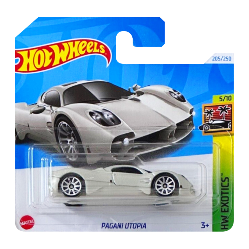 Машинка Базовая Hot Wheels Pagani Utopia Exotics 1:64 HRY83 Grey - Retromagaz
