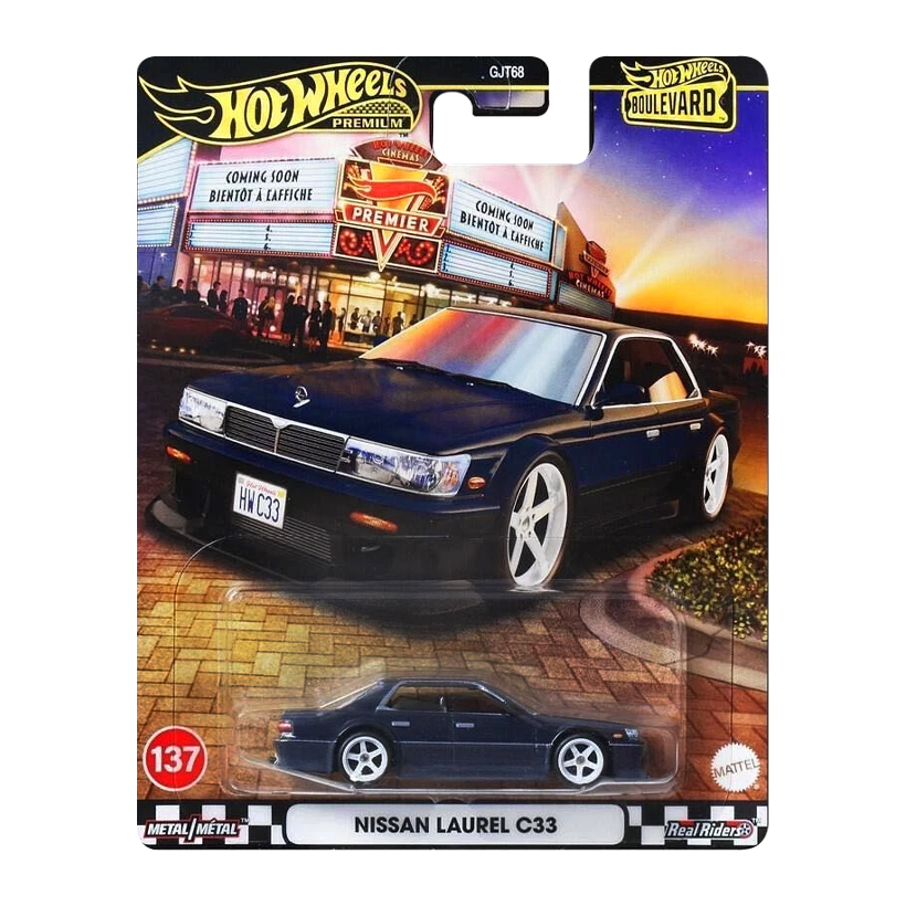 Машинка Premium Hot Wheels Nissan Laurel C33 Boulevard 1:64 JBL10 Black - Retromagaz