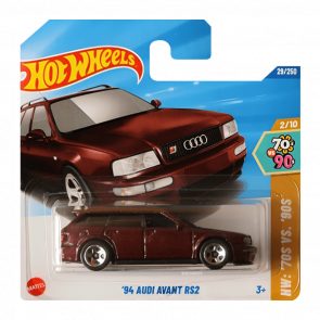 Машинка Базовая Hot Wheels '94 Audi Avant RS2 '70s vs. '90s 1:64 HYW82 Red