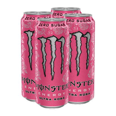 Набір Напій Енергетичний 4шт Monster Energy Ultra Rosa Zero Sugar 500ml - Retromagaz