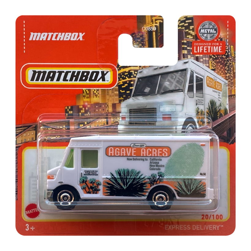 Машинка Большой Город Matchbox Express Delivery Agave Acres Metro 1:64 HVN95 White - Retromagaz