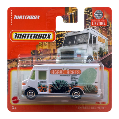 Машинка Велике Місто Matchbox Express Delivery Agave Acres Metro 1:64 HVN95 White - Retromagaz