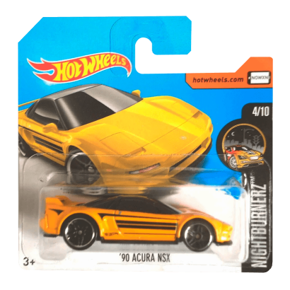 Машинка Базова Hot Wheels '90 Acura NSX Nightburnerz 1:64 DTY78 Yellow - Retromagaz