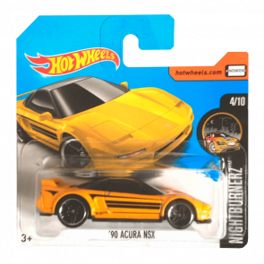 Машинка Базова Hot Wheels '90 Acura NSX Nightburnerz 1:64 DTY78 Yellow